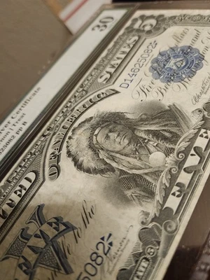 1899 $5 Indian Chief Silver Certificate - Image 1 of 4