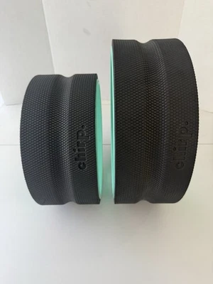 2 Pack Chirp Foam Roller Wheel for Back Pain Relief, Muscle Therapy - Black/Teal - Image 1 of 4
