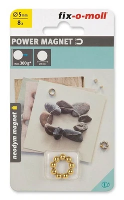 fix-o-moll Neodym Magnete Kugeln 5mm gold - Bild 1 von 2