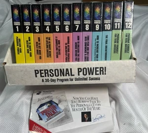 Vintage Anthony Robbins Unleash Your Personal Power 12 Vol 24 Kassetten Set V. Gut - Bild 1 von 7