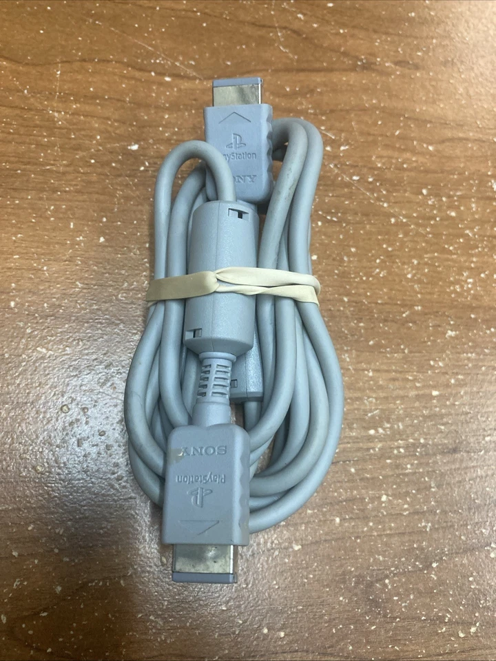 PlayStation 1 Link Cable Serial Cable (Sony PS1 SCPH-1040) Official OEM - Image 1 of 1