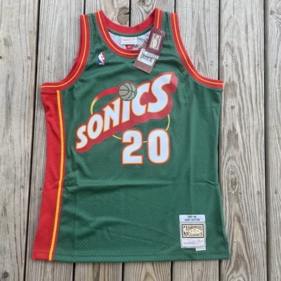 Camiseta para hombre Mitchell & Ness NBA Swingman Seattle SuperSonics Gary Payton grande Foto 1 de 4