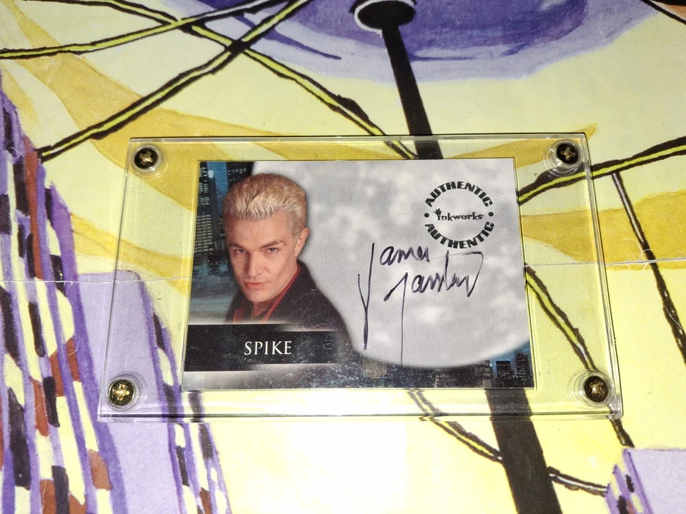2000 Angel Inkworks Autographed James Marsters As Spike Card...Screw Down... A5 - Image 1 of 4