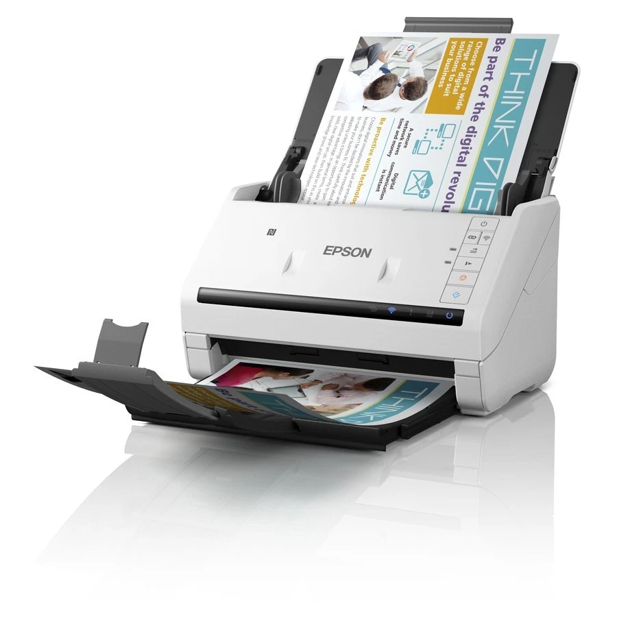 Epson Workforce DS-570W High Speed A4 USB3 Wi-Fi Fast Colour Duplex Scanner - Image 1 of 4