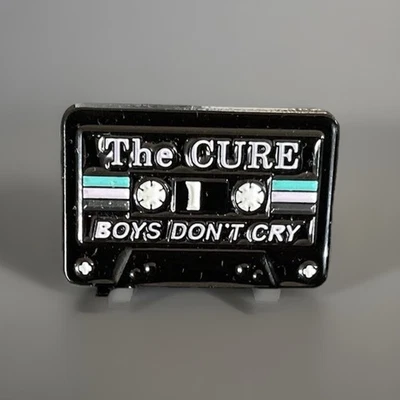 Metal Enamel Pin Badge - Retro Cassette Tape The Cure Boys Don’t Cry.   H13 - Image 1 of 2