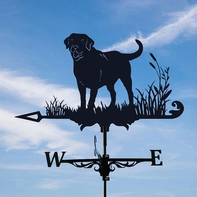 Weather Vane Farm Black Garden Yard Roof Outdoor Bracket Weathervane Decor ☾ - Image 1 of 4