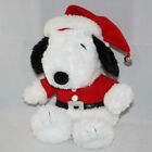 Snoopy Christmas Peanuts Plush Santa Hallmark 9" Soft Decoration