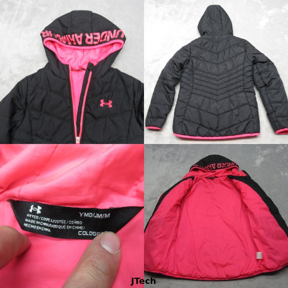 Under Armour ストーム　フード付きジャケット　ピンク/ブラック　M Under Armour ストーム フード付きジャケット ピンク/ブラック M
