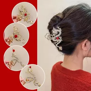 2024 New Chinese Dragon Year Hair Clip Creative New Year Hair Accessories H P8E6 - Picture 1 of 21