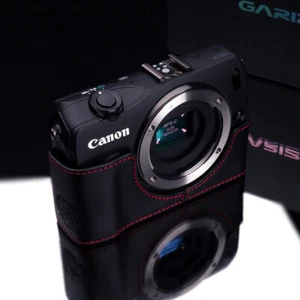 Funda de cuero genuino GARIZ Canon EOS M marrón XS-CHMBKR - Imagen 1 de 5