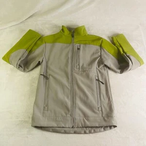 Cabelas Jacket Men's Small Gray Green Softshell Full Zip Zippered Pockets Logo - Picture 1 of 10