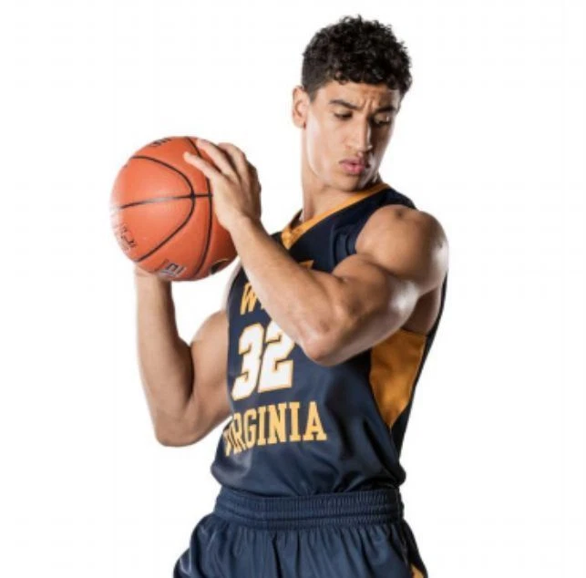 College Nike Men West Virginia NCAA Basketball Jersey Large 802304