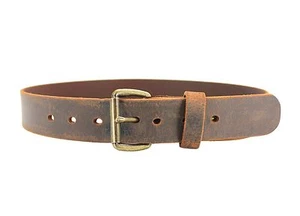 Distressed Leather Casual Belt - Premium Crazy Horse Water Buffalo Leather - Picture 1 of 2
