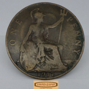 1917 Great Britain One Penny  - #C36673NQ