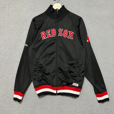 Boston Red Sox Stitches Jacket Men's Small Black Full Zip MLB Baseball Cover