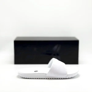*NEW* Youth Big Kids Nike Kobe Kawa Slides WHITE (IF2871 100), Sz 4.0Y - 7.0Y 👍 - Picture 1 of 5
