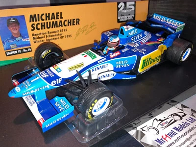 1:18 MINICHAMPS 510953401 Michael Schumacher Benetton B195 1st Japanese Gp 1995 - Immagine 1 di 4