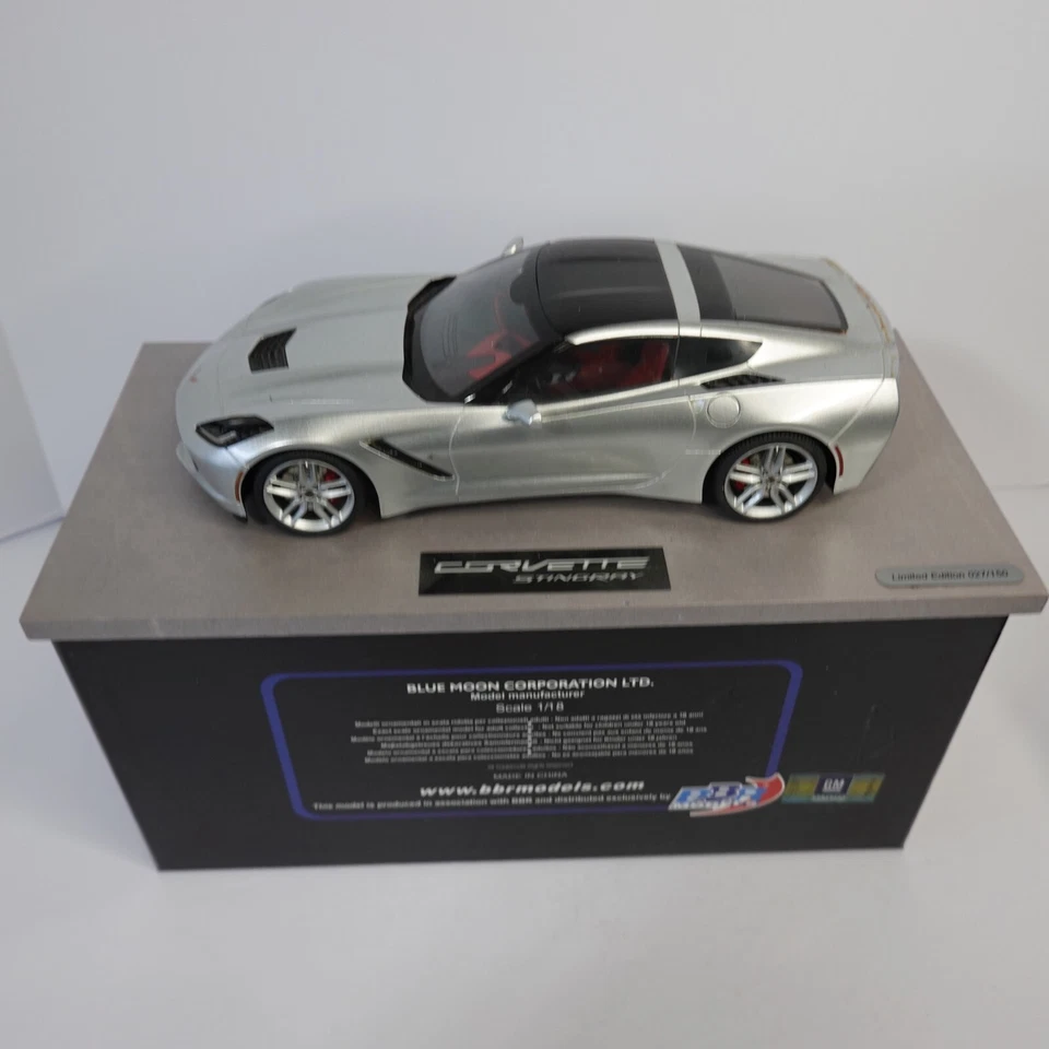 Hoja Corvette C7 Stingray plateada escala 1/18 BLM1812B BBR limitada 027/150 resina Foto 1 de 4