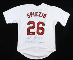 Scott Spiezio Signed St. Louis Cardinals Jersey Inscrib “ 2006 WS Champs” (PSA ) - Picture 1 of 3