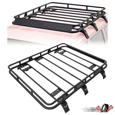 For Jeep Cherokee XJ 1984-2001 Top Roof Rack Cargo Carrier Luggage Basket Foto 1 de 4