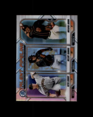2021 Bowman Chrome Refractors Seth Corry/Melvin Adon/Heliot Ramos (ref 164183) - Image 1 of 2