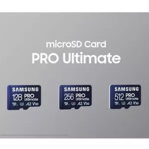 Samsung Pro Ultimate 128GB 256GB 512GB microSD microSDXC Memory Card C10 U3 A2 - Picture 1 of 10