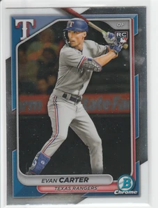 Evan Carter 2024 Bowman cromo #65 novato radiocontrol Texas Rangers - Imagen 1 de 2