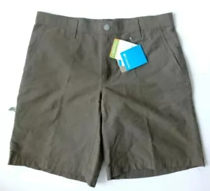 Columbia Utilizer Outdoor Brown Hiking Shorts Mens Sz 34 Omni-Shade Cotton Nylon - Picture 1 of 6