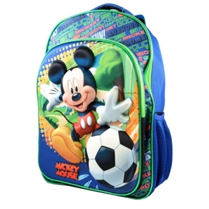 Disney Mickey Mouse Football Soccer 16" Backpack Kids School Book Bag 3D Pop UP - Picture 1 of 10