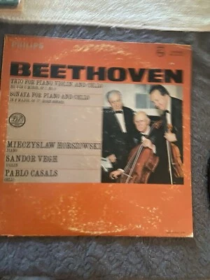 Beethoven Trio Sonata Pablo Casals Philips PHS 900-120 Stereo Lp Album Record 33 Foto 1 de 4