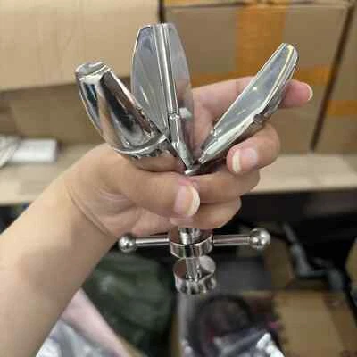 Dilatador expansor de trillio bloqueo abierto tapón trasero anal de acero inoxidable BDSM juguetes sexuales Foto 1 de 4