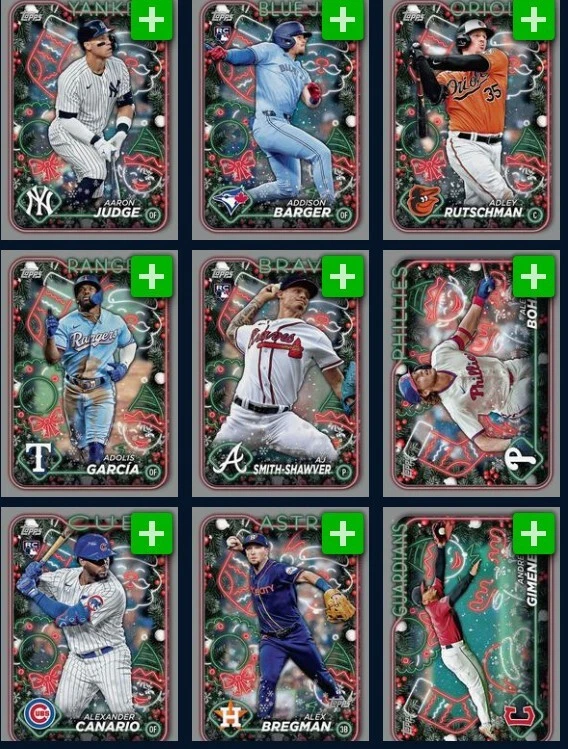[DIGITAL] Topps Bunt - Topps Holiday Baseball 24 S1 - Silver Base - Pick - Image 1 of 1