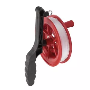 100M Twisted String Line Red Wheel Kite Reel Winder E1E73081 - Foto 1 di 4