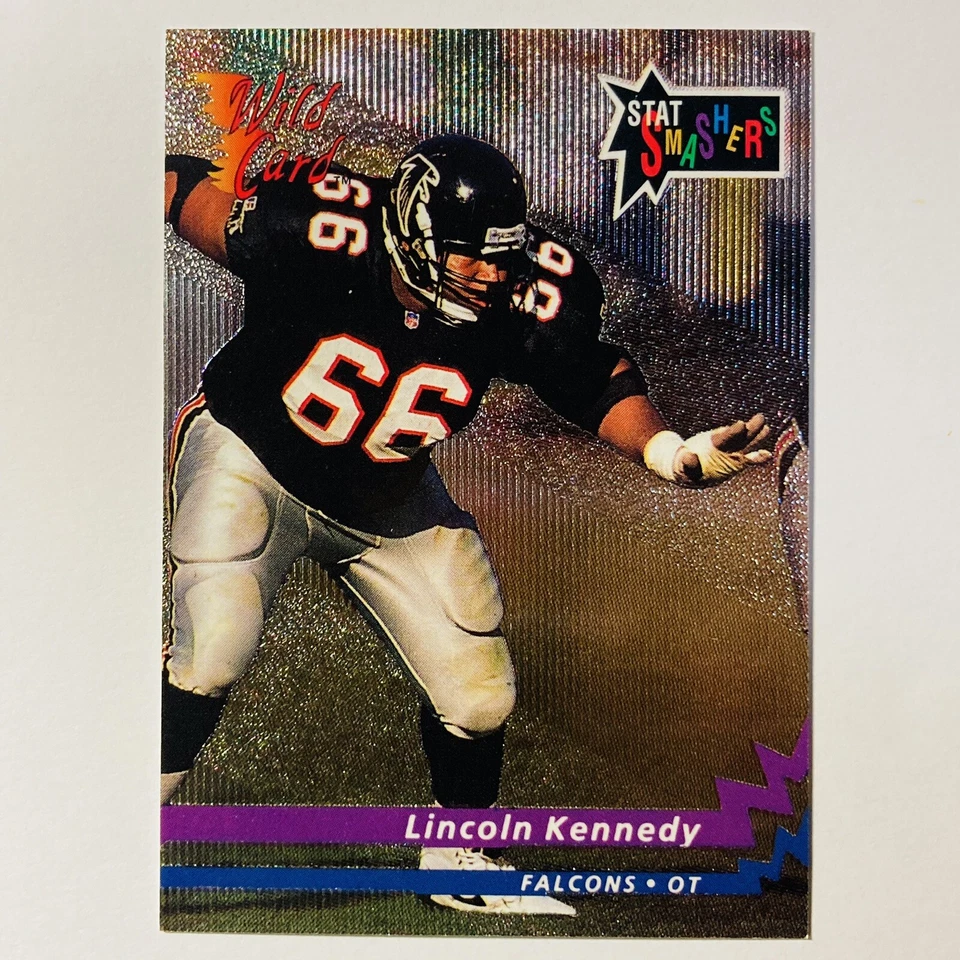 1993 AAA Sports Lincoln Kennedy SS-24 Stat Smasher Atlanta Falcons Football Tc4 - Image 1 of 2
