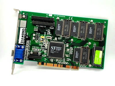 Vintage Diamond Stealth 3D 2000 S3 Virge 2MB Video Card ST 3D 2000 PCI 2+ OEM - Image 1 of 4