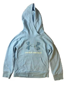 Under Armour  UA Rival Fleece Core Logo Hoodie/Sky Blue/ Size Youth Small - Picture 1 of 4