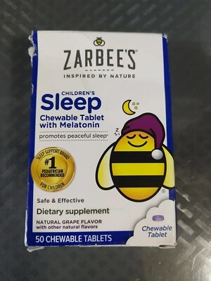 Zarbees Childrens Sleep 1 mg melatonina uva 30 comprimidos masticables caducidad 25/07 #L17 Foto 1 de 2