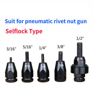 1/4" 3/8" 1/2” 3/16" 5/16"Pneumatic Rivet Nut Gun Pull Selflock Head Setter Air