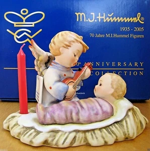 Hummel Figurine "LULLABY, CANDLEHOLDER" HUM #24/I TMK8 Goebel 70th ANNI NIB B425 - Picture 1 of 11
