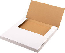 25 Pack Vinyl Record Mailers 12.5X12.5X1 Inch White LP Shipping Boxes W/Fragile 