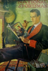 Vintage Elchjagd Jackson Loch WY Entenangeln Winchester Sportsman Mag 1915 - Bild 1 von 15