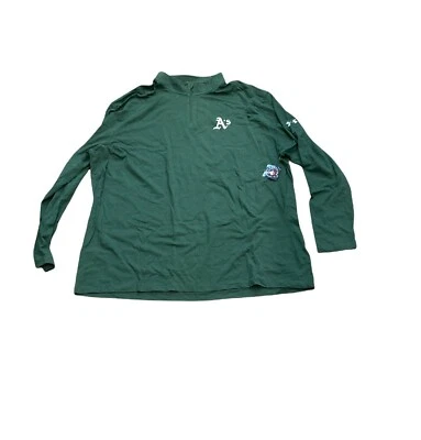 NEW NWT Oakland A's Athletics Under Armour Men's 1/4 Zip Pullover Jacket 5XL - Image 1 of 2