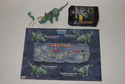 Lego Dinosaurs 2001 Styracosaurus 6722 transformer 4 possibilités - Photo 1/4