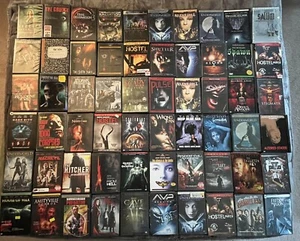 Large Lot Of 60 Horror And Sci-fi DVDs, Saw, Hostel, Predator, USED AS IS - Picture 1 of 7