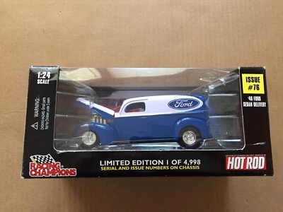 REVISTA RACING CHAMPIONS HOT ROD EDICIÓN #76 '40 Ford Sedán Entrega escala 1/24 Foto 1 de 4