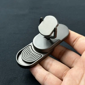 Fidget Spinner Target EDC Push Card Adults Stress Relief Magnetic Metal Toys - Picture 1 of 12