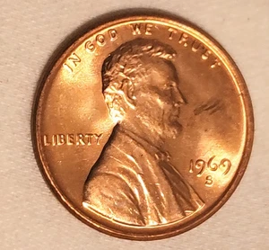 1969-S Lincoln Memorial Cent Machine Doubling Error "Poor Man's Doubled Die" - Picture 1 of 9