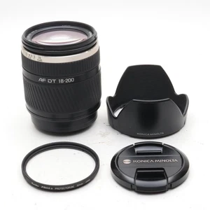 [Near Mint/W:Hood] KONICA MINOLTA Lens AF DT Zoom 18-200mm F/3.5-6.3 from Japan - Picture 1 of 8