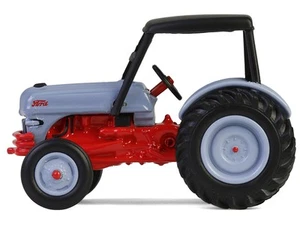 1952 Ford 8N Tractor Red and Gray with Black Canopy Down on the Farm 1/64 - Picture 1 of 5