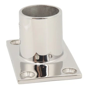 Boat Handrail Fitting Rectangular Base Silver Rugged Rustproof Boat Deck Han REL - Picture 1 of 22